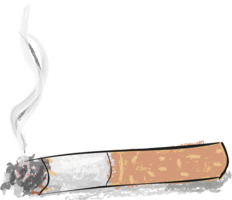 Zeichnung einer Zigarette